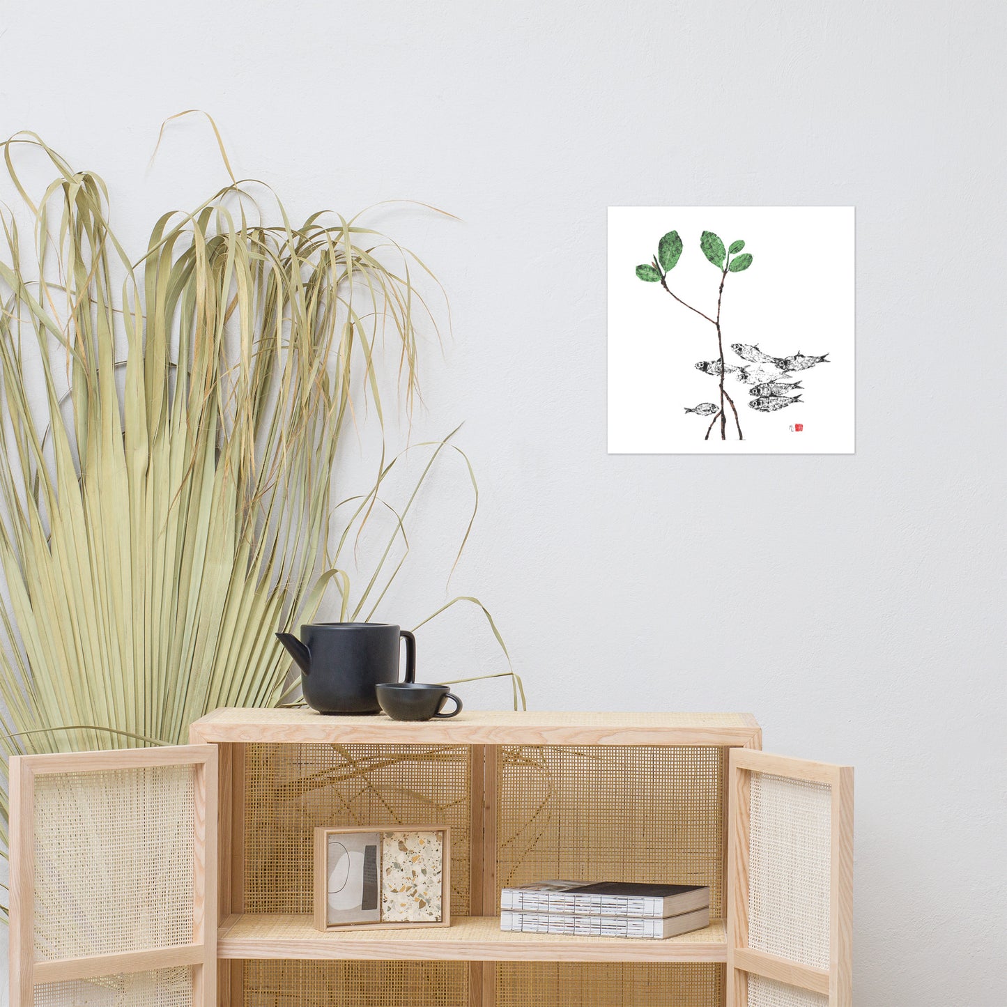 1F: Mangrove Scene Print 18" x 18"