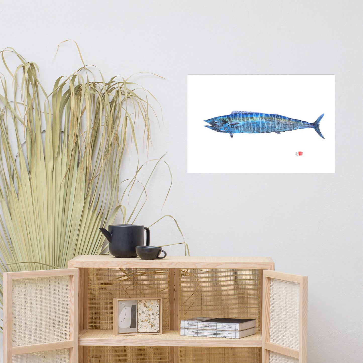 1B: Wahoo Fish Print Full Color - First Edition 20" x 30"