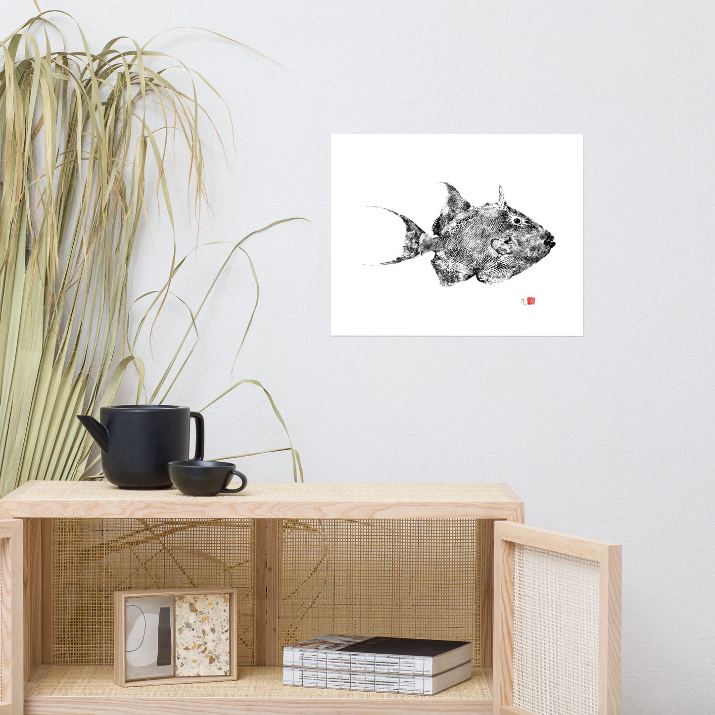 1G: Traditional Queen Triggerfish Print  16" x 20"